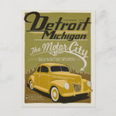 Carte Postale Faire-part Save the date | Detroit, MI (Devant)