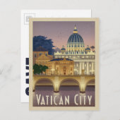 Carte Postale Faire-part Save the date | Italie, Rome - Vatican (Devant / Derrière)