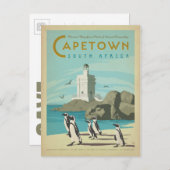 Carte Postale Faire-part Save the date | Le Cap, Afrique du Sud (Devant / Derrière)