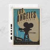 Carte Postale Faire-part Save the date | Los Angeles, CA (Devant / Derrière)