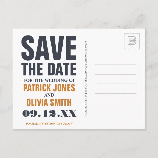 Carte Postale Faire-part Save the date | Martha's Vineyard, MA - Voilier (Dos)