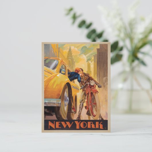 Carte Postale Faire-part Save the date | New York Minute (Debout devant)