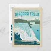 Carte Postale Faire-part Save the date | Niagara Falls, NY (Devant / Derrière)