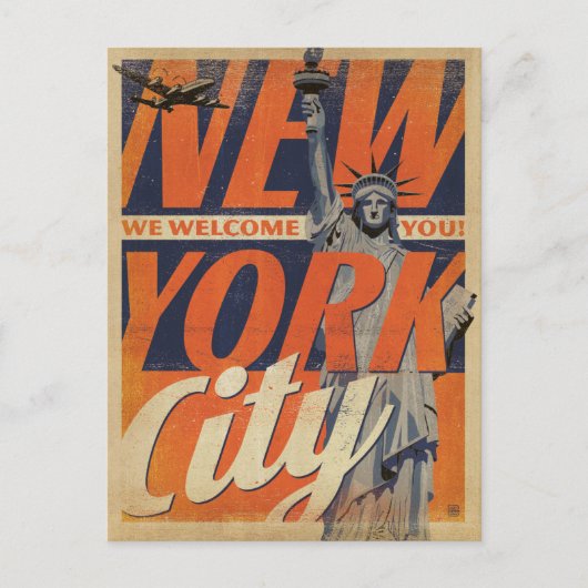 Carte Postale Faire-part Save the date | NYC - Nous Vous Accueillons ! (Devant)