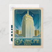 Carte Postale Faire-part Save the date | Oklahoma City, OK (Devant / Derrière)