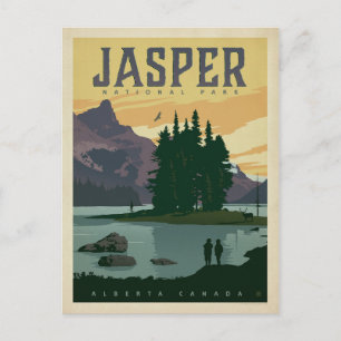 Carte Postale Faire-part Save the date   Parc national Jasper (Alberta)