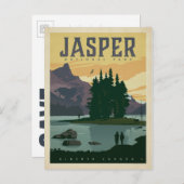 Carte Postale Faire-part Save the date | Parc national Jasper (Alberta) (Devant / Derrière)