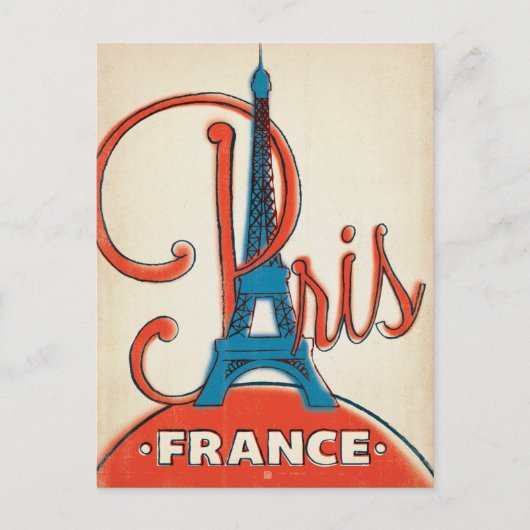 Carte Postale Faire-part Save the date | Paris - Tour Eiffel (Devant)