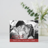Carte Postale Faire-part Save the Date pour la Saint-Valentin (Debout devant)