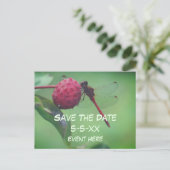 Carte Postale Faire-part Save The Date Red Dragonfly Nature (Debout devant)