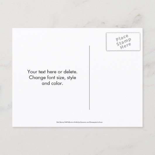 Carte Postale Faire-part Save The Date Reflections In Water (Dos)