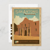 Carte Postale Faire-part Save the date | San Antonio, Texas (Devant / Derrière)