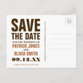 Carte Postale Faire-part Save the date | San Antonio, Texas (Dos)