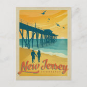 Carte Postale Faire-part Save the date | Shoreline du New Jersey (Devant)