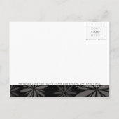 Carte Postale Faire-part SAVE THE DATE :: vitalité noire (Dos)