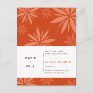 Carte Postale Faire-part SAVE THE DATE :: vitalité rouille