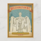 Carte Postale Faire-part Save the date | Washington, D.C. - Abe Lincoln (Devant)