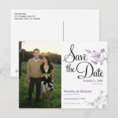 Carte Postale Faire-part savethedate (Devant / Derrière)