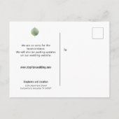 Carte Postale Faire-part Scénario de changement de date de mariage Eucalypt (Dos)