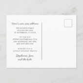 Carte Postale Faire-part Scène de plage de manchots mignons Vacances famili (Dos)