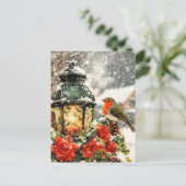 Carte Postale Faire-part Scène Festive Winter Wonderland (Debout devant)