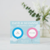 Carte Postale Faire-part Scratcher de révélation de genre (pas un vrai scra (Debout devant)