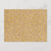 Carte Postale Faire-part Script de sauvegarde de date Calendrier Cœur Doré  (Dos)