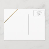 Carte Postale Faire-part Script Gold parties scintillant noir enregistrer l (Dos)