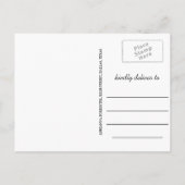 Carte Postale Faire-part Script Graduate Chalkboard Enregistrer La Photo Da (Dos)