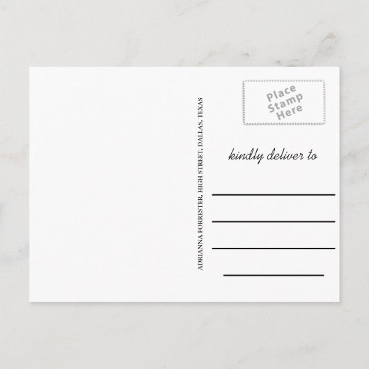 Carte Postale Faire-part Script Graduate Chalkboard Enregistrer La Photo Da (Dos)