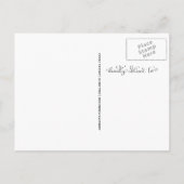 Carte Postale Faire-part Script Graduate Simple Enregistrer La Photo Date | (Dos)