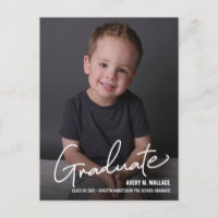 Script moderne Diplôme préscolaire avec photo