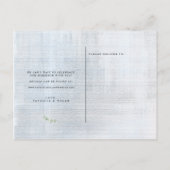 Carte Postale Faire-part Script moderne mariage photo Enregistrer la date (Dos)