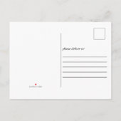 Carte Postale Faire-part Script Réalisé en Quarantaine Nouveau-né Élégant S (Dos)