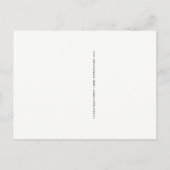 Carte Postale Faire-part Script rustique simple | Changement d'adresse (Dos)