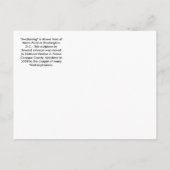 Carte Postale Faire-part Sculpture éveillante à Washington, D.C. (Dos)