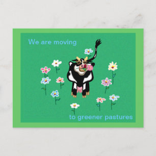 Carte Postale Faire-part Se déplacer vers des pâturages plus verts