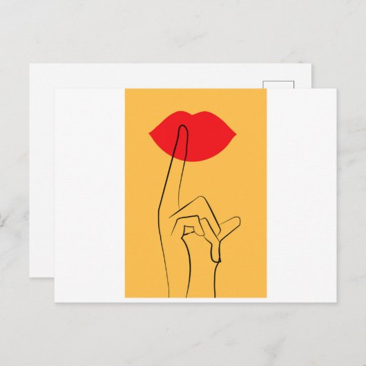 Carte Postale Faire-part secret (Devant / Derrière)