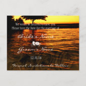 Carte Postale Faire-part Sepia Roses du temps passé sous les vagues calmant (Dos)