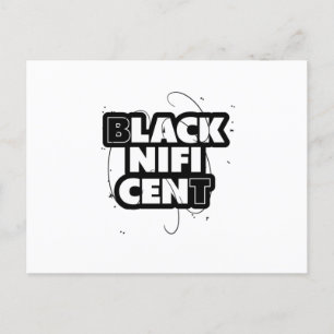 Carte Postale Faire-part Signification Blacknificent Fierté Noire Histoire 