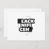 Carte Postale Faire-part Signification Blacknificent Fierté Noire Histoire  (Devant / Derrière)