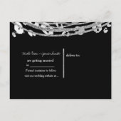 Carte Postale Faire-part Silver Glam Cheetah Imprimer Exotique Enregistrer (Dos)