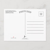 Carte Postale Faire-part Simple Annonce de Clé Minimaliste Verte pour Démén (Dos)