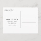 Carte Postale Faire-part Simple budget photo mariage Enregistrer la date (Dos)