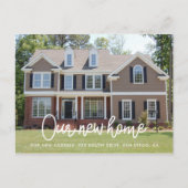 Carte Postale Faire-part simple de déplacement photo (Devant)