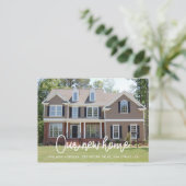 Carte Postale Faire-part simple de déplacement photo (Debout devant)