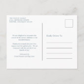 Carte Postale Faire-part Simple Dusty Blue Boy Photo Collage Naissance mode (Dos)