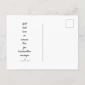 Carte Postale Faire-part Simple Élégant Noir et Blanc Nous nous sommes mari (Dos)