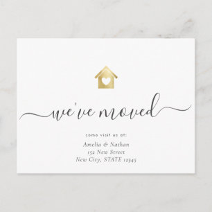 Carte Postale Faire-part Simple Gold House Nous avons déplacé le script mod