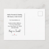 Carte Postale Faire-part Simple marguerite Nous avons déplacé la lavande vi (Dos)